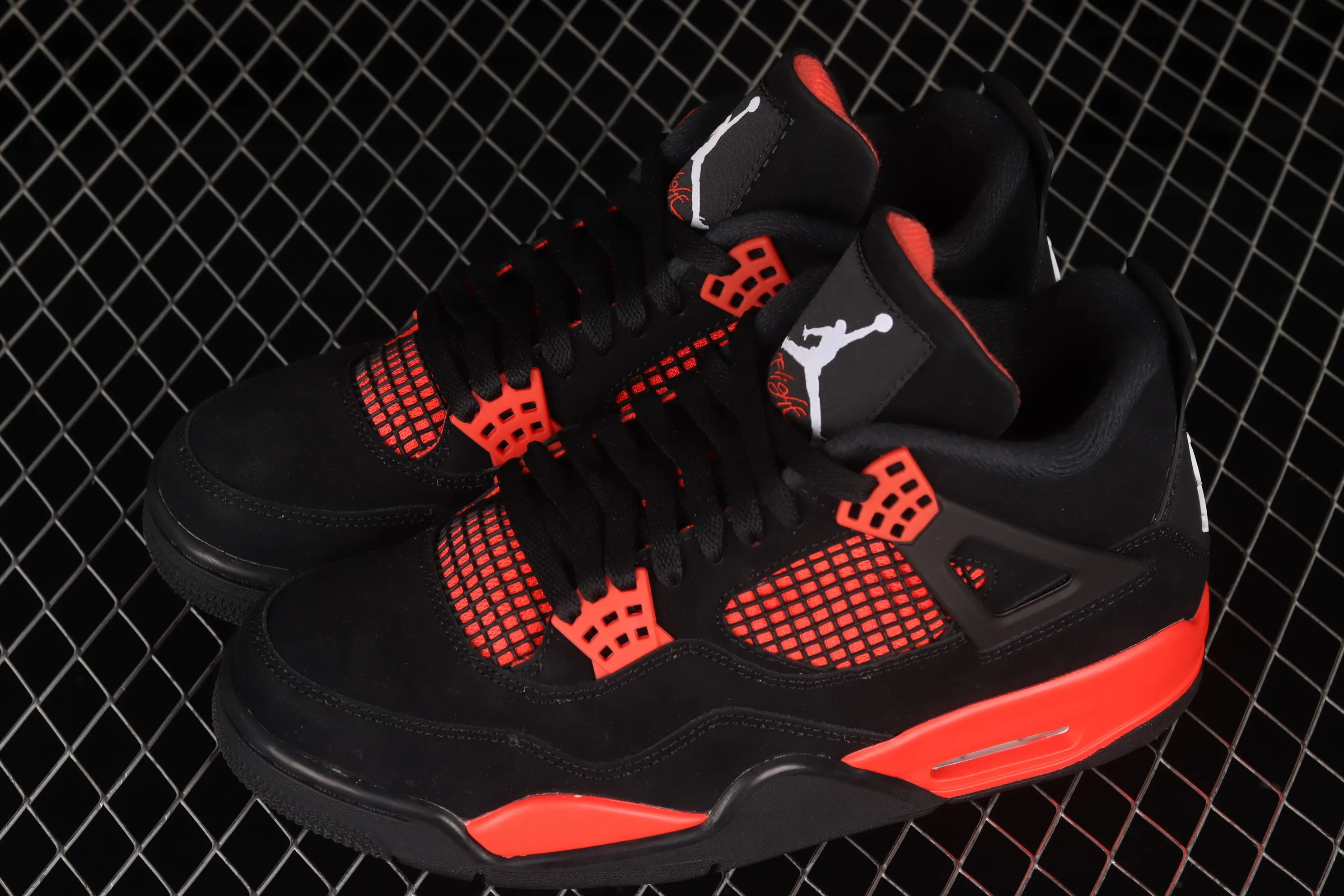 All categories Air Jordan Jordan series basketball shoes Air Jordan 4 foreign trade version Air Jordan 4 Retro "University Blue" AJ4 Jordan 4 new black and red retro casual sports culture basketball shoes CT8527-016